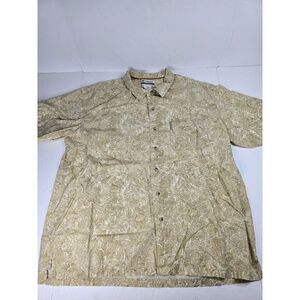 Columbia Shirt Mens XXL Floral Button Up Short Sleeve‎ Outdoor Casual Beach